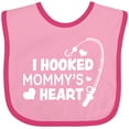 thumbnail image 3 of Inktastic I Hooked Mommy's Heart with Fishing Rod Boys or Girls Baby Bib, 3 of 4