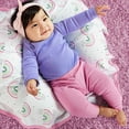 thumbnail image 4 of Little Star 100% Organic Cotton 2 Pack Girls Receiving Blanket, 4 of 5
