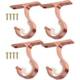 thumbnail image 1 of 4 Pcs Support de Tringle à Rideau Supports de Plafond (Or Rose) 8.3cm, 1 of 4