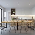 thumbnail image 3 of Noble House Modern Extendable Dining Table,23.6-118" Length Seats 2-10,MDF Top with Metal Frame,Oak, 3 of 8