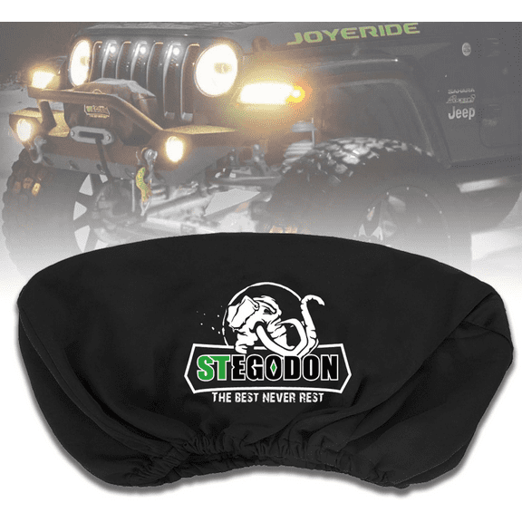 Winch Cover Waterproof Soft Dust Cover Neoprene Fits 9500-14500lb Standard Winch