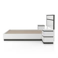 thumbnail image 3 of FOA Misti 3-Piece White Wood Bedroom Set - Queen + 2 Nightstands, 3 of 15