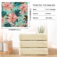 thumbnail image 3 of 6PCS Dish Towels and Dish Cloths Reuseable Dishcloths Sets for Washing Dishes, Cooking, Baking Size 11" x 11" Pink Abstract Floral Patterns, 3 of 9