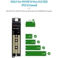 thumbnail image 4 of ORICO NVME M.2 to Type-C USB3.1 Gen2 10Gbps Transparent External Hard Drive Adapter Enclosure for 2280 PCI-E Hard Drive, 4 of 4