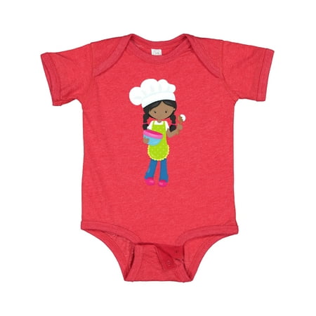 

Inktastic African American Girl Baking Baker Bakery Gift Baby Girl Bodysuit