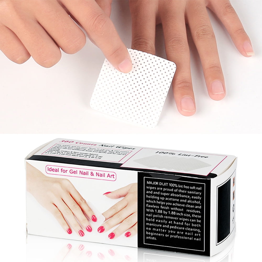 Tomshine 360Pcs Boxed Nail Wipes Cushions Soft Absorbent Gel Tips ...