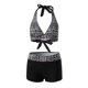 thumbnail image 2 of Traje de baño de bikini para mujer, conjunto de bikini push up con control de abdomen, parte inferior de bikini de cintura alta, traje de baño tankini con pantalones cortos, trajes de baño, 2 of 5