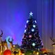Arbre de Noël Artificiel à Fibre Optique Pré-Éclairé de 5 Pi avec Flocons de Neige à Lumières Multicolores – image 3 sur 10