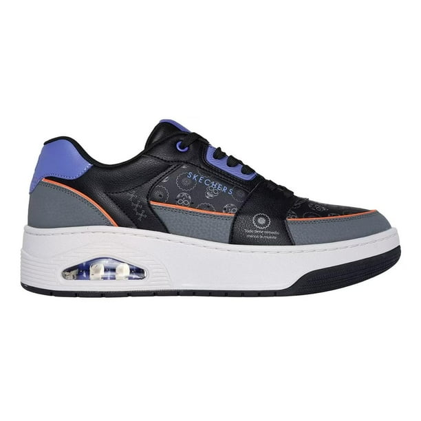Tenis Skechers KMT Día de Muertos Mujer Moda Sport gris 24.5