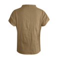 thumbnail image 3 of JUNWELL Plus Size Women Short Sleeve T-Shirt Fashion Solid Color Round Neck Blouse Tops Ruched Base Tops, 3 of 3