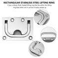 thumbnail image 3 of Yongwei 2x Marine Stainless Steel Flush Ring Hatch Lift Handles + 8 Screws, 3 of 8