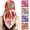 Blue/Yellow/Red/Orange, variant on 35" Silk Satin Square Head scarves - 4Pcs Large Scarfs Hair Bandana Head Kerchief Neck Scarf Sleeping Wraps for Women