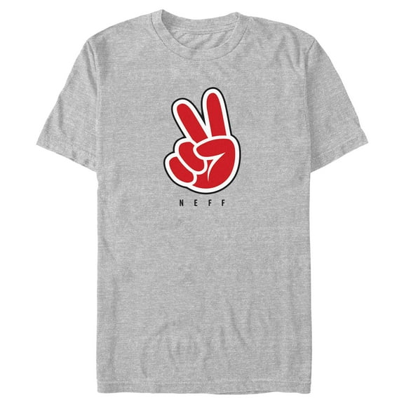 Men's NEFF Peace Sign Logo Red  Graphic T-Shirt
