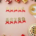 thumbnail image 4 of unbranded 10Ud Decoraciones Para Pasteles Con Números Dorados Y Moños Para Eventos, 4 of 7