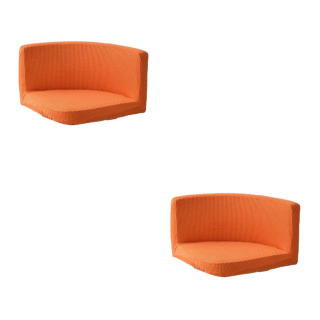Guardoinrt Modern Simple Style Chair Cover Home Décor With Ease Polyester Trilateral Chair Covers Cover Chairs Made With Polyester Orange 2Set