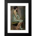 thumbnail image 2 of Alice Pike Barney 11x14 Black Modern Framed Museum Art Print Titled - Study of a Seated Woman (1909), 2 of 5