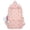 Pink, variant on Backpack For School Diamond Pattern Campus Backpack Lightweight Bow Decor Casual Daypack For Back To School Students