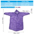 thumbnail image 2 of Uxcell Rain Ponchos for Adults, 10 Pack Rain Coat for Hiking Outdoor Activities, Pink, Purple, 2 of 6