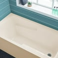 thumbnail image 5 of Voltaire 60" x 30" Right-Hand Drain Alcove Bathtub with Apron in Bisque, 5 of 11
