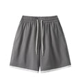 thumbnail image 5 of Maqroz Plus Size 2 Piece Sets for Men Oversized T-Shirt and Shorts Set Drop Shoulder Casual Tee with Elastic Waist Short Pants Lightweight Soft Everyday Loungewear, 5 of 6