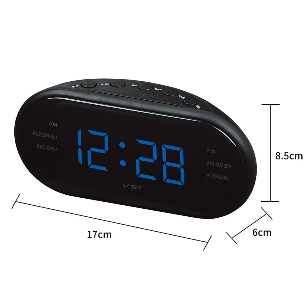 AOZBZ AC electronic alarm clocks for bedrooms 220v/50hz AM/FM LED Clock