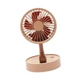 thumbnail image 3 of Mini ventilador de escritorio de juguete para niños, actividades interactivas para padres e hijos, plegable y ajustable Marrón, 3 of 9