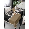 thumbnail image 2 of Brown Black Rectangle Tablecloth, Farmhouse Striped Modern Abstract Art Waterproof & StainResistant Tablecloth, Washable Oil-proof Table Cover for Dining/Party/Wedding/Camping/Buffet 60x120 In, 2 of 9