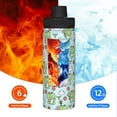 thumbnail image 5 of Cauagu Cute Floral Frog Print 18oz Vacuum Insulated Stainless Steel Water Bottle,Coffee Travel Mug Spill Proof with Lid,Thermos Cup for Keep Hot/Ice Water Drinks, 5 of 7