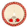 thumbnail image 1 of CAIROYAR Falda para árbol de Navidad de arpillera rústica con camión rojo y nieve blancaθÆ, 1 of 7