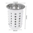 thumbnail image 3 of Commercial Cylinder Flatware Silverware Utensil Holder Stand Stainless Steel, 3 of 19