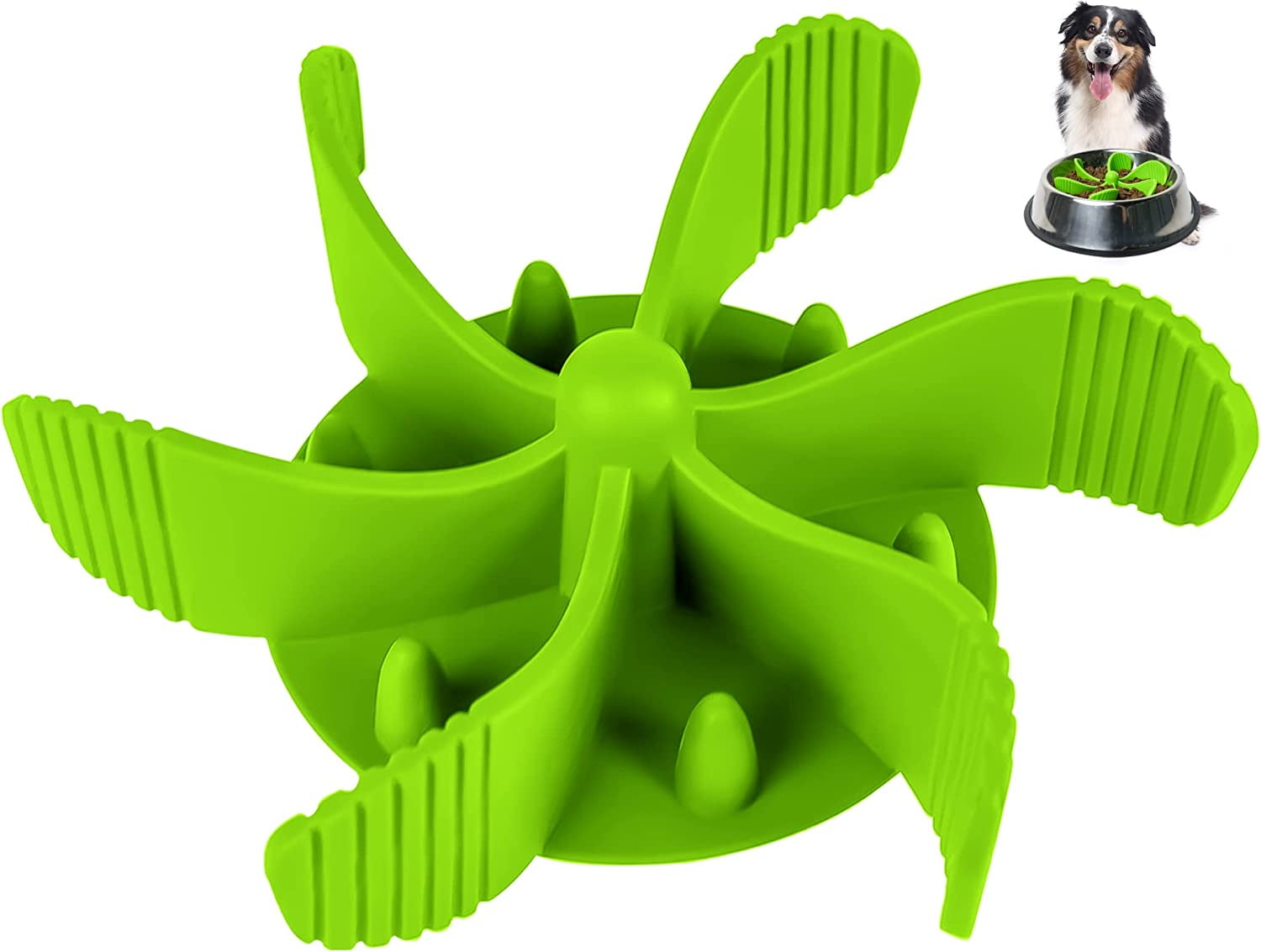 Slow Feeder Dog Bowls Insert, Cuttable Dog Slow Feeder with Suctions