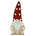 thumbnail image 2 of Northlight LED Lighted Battery Operated Wooden Santa Gnome Figurine - 16” - Warm White Lights, 2 of 4