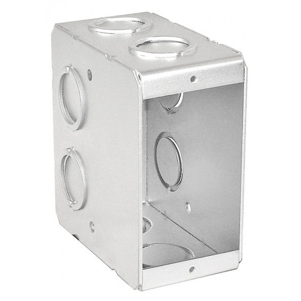 2 Pcs, Solid Masonry Box, One Gang, 31/2 In. Deep for Mounting
