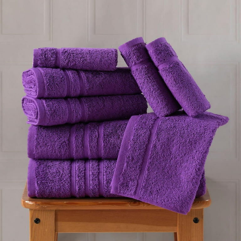 Tulip Bathroom Coordinates (Purple Set of 2 Hand Towels)