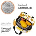 thumbnail image 3 of Large Capacity Brown Graphic Lunch Bag Insulated Lunch Box Work Gym Leakproof for Adults and Teens, 3 of 6