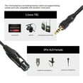 thumbnail image 4 of 3.5mm to XLR Cable, 1/8" to 3 Pin XLR Female Microphone Audio Cable Balanced AUX Stereo Mic Cable, Compatible with 48V Power Supply, Threaded Locking Function, 4 of 7