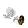 thumbnail image 3 of Sunflower Stylish Shirt Cufflinks Set Made of Stainless Steel for Formal Attire, Weddings, and Events, 3 of 6