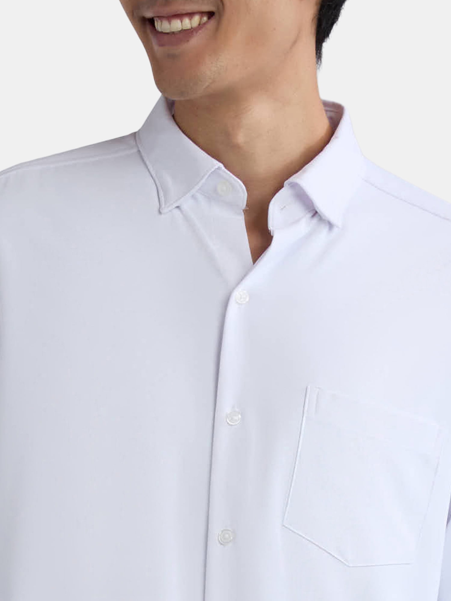 George Men’s Performance Dress Shirt with Long Sleeves, Sizes S-3XL