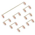 thumbnail image 5 of Gold Plated Plate Mounted Stabilizer for Custom Mechanical Keyboard 2U 6.25U (1+7, White Pink), 5 of 8