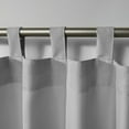 thumbnail image 3 of Exclusive Home Cabana Solid Indoor/Outdoor Light Filtering Hook-and-Loop Tab Top Curtain Panel Pair, 54"x96", Cloud Grey, 3 of 10