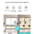 thumbnail image 4 of Window Privacy Film Sunflowers Bees Stained Glass Window Film Decorative Sun Block Window Cover Summer Vintage Flowers Leaf Plant Window Clings Static Adhesive Sticker for Bathroom 17.7"x39.3", 4 of 7