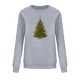 thumbnail image 5 of Christmas Sweatshirt Women Christmas Tree Graphic Pullover Long Sleeve Casual Holiday Tops Cute Winter Xmas Shirt, 5 of 5