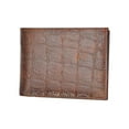 thumbnail image 6 of Special Series Crocodile Pattern Bifold Mens Leather Wallet with Removable Flap 2 ID Windows 5582 CF, 6 of 11