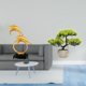 thumbnail image 2 of Figura de delfín,Colección de adornos de escritorio con figuras de delfines,Árbol bonsái artificial,Árbol bonsái artificial para decoración de escritorio de interior y hogar,Árbol, 2 of 8