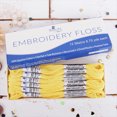 thumbnail image 3 of ThreadArt Premium Egyptian Cotton Embroidery Floss - 8.75 Yds - 6 Strand - 12 Skeins - Light Yellow No.305, 3 of 10