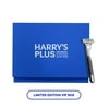 Harry's Plus Limited Edition VIP Razor Gift Set for Men, Handle, 4 Blades, Gel & Stand
