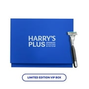Harry's Plus Limited Edition VIP Razor Gift Set for Men, Handle, 4 Blades, Gel & Stand