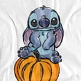 thumbnail image 3 of Lilo & Stitch  Adult Pumpkin Sketch T-Shirt, 3 of 4