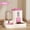 Peachy Pink, variant on 2in 1 Cat Food Dispenser Water and Food Integrated Fully Automatic Cat Food Feeding and Water Dispenser Cute Water Dispenser