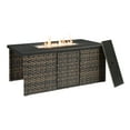 thumbnail image 4 of Better Homes & Gardens Rockport Club 55" x 31" Rectangular Propane Fire Pit Table with Lid - 50,000 BTU, Brown, 4 of 15
